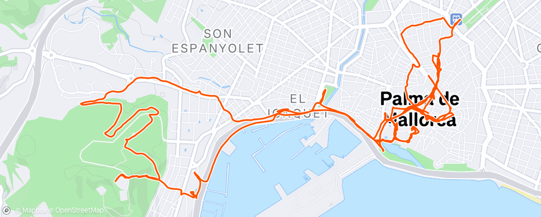 Map of the activity, Lunch Walk