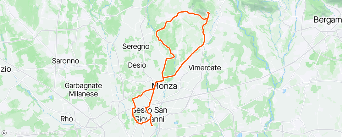Map of the activity, Velodromo chiuso.........brianzino!