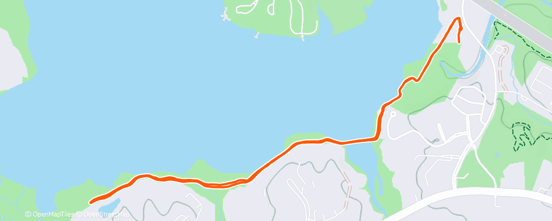 Map of the activity, Afternoon Walk