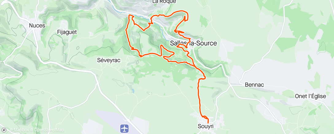 Map of the activity, Parcours Trail des Ruthène 2024 (20km) + BONUS