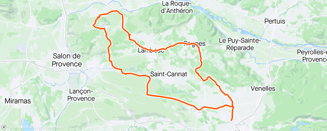 Map of the activity, Sortie Rugi ventée