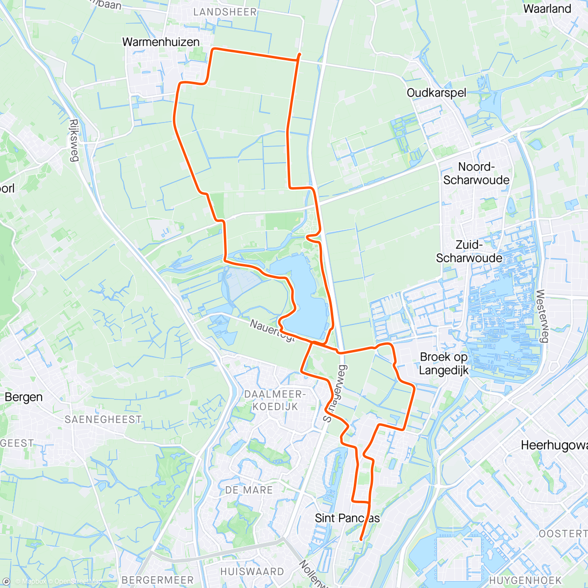 Map of the activity, Rondje boodschappen