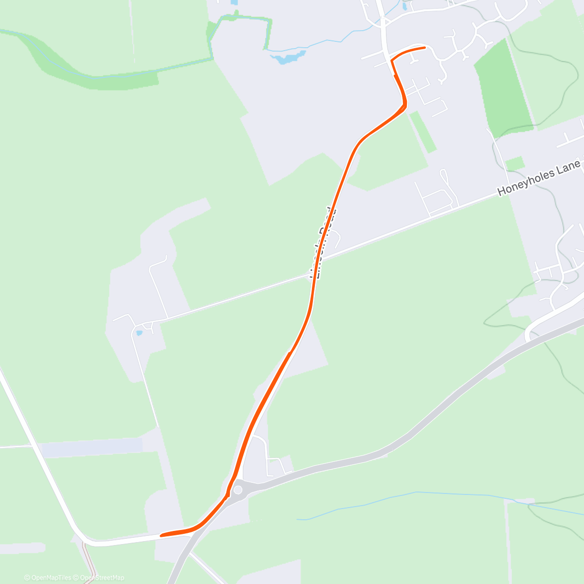 Map of the activity, Repeats 6x400m 4.30/k or less