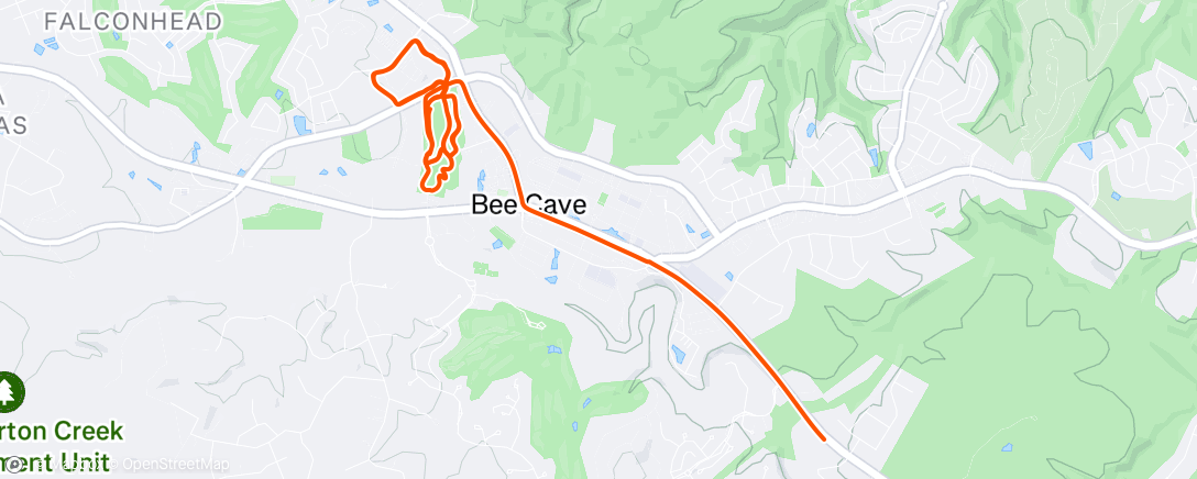 Map of the activity, Lunch Walk