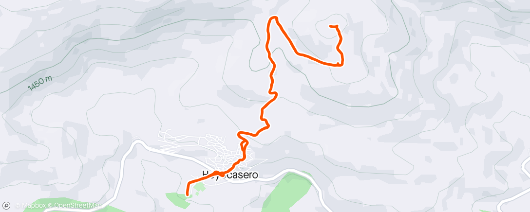 Map of the activity, Al Cerro Gallinero soltando patas