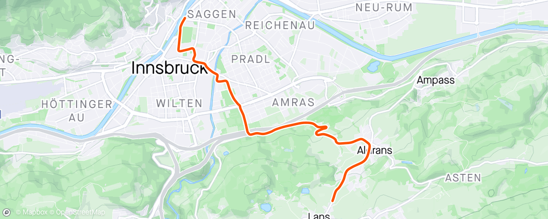 Карта физической активности (Zwift - 02. Endurance Escalator [Lite] in Innsbruck)