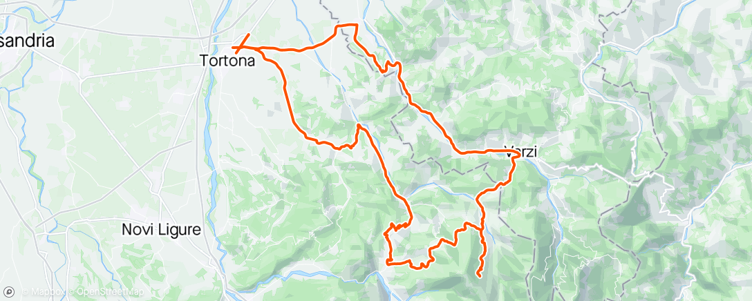 Map of the activity, Caldirola e altre salitelle