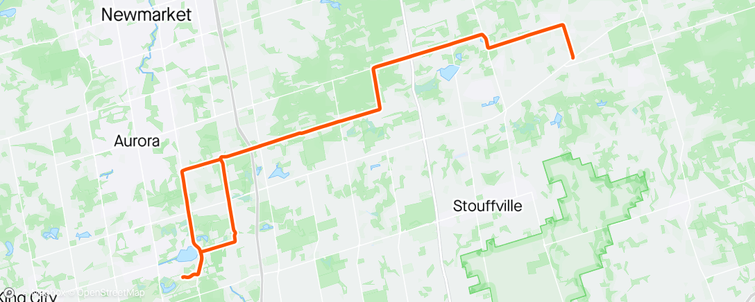 Map of the activity, Morning Ride