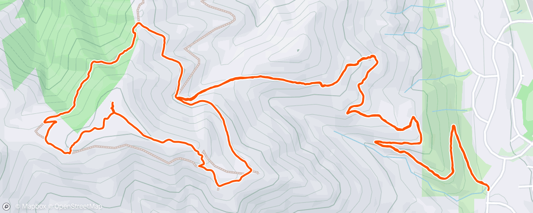 Map of the activity, Lunch Hike