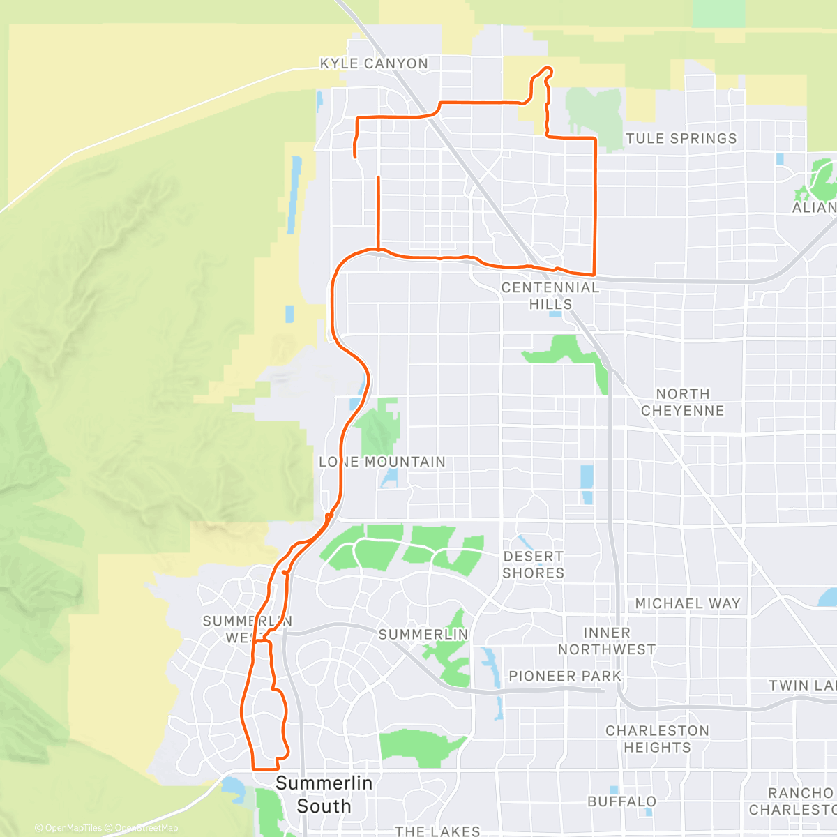 Map of the activity, Morning Ride