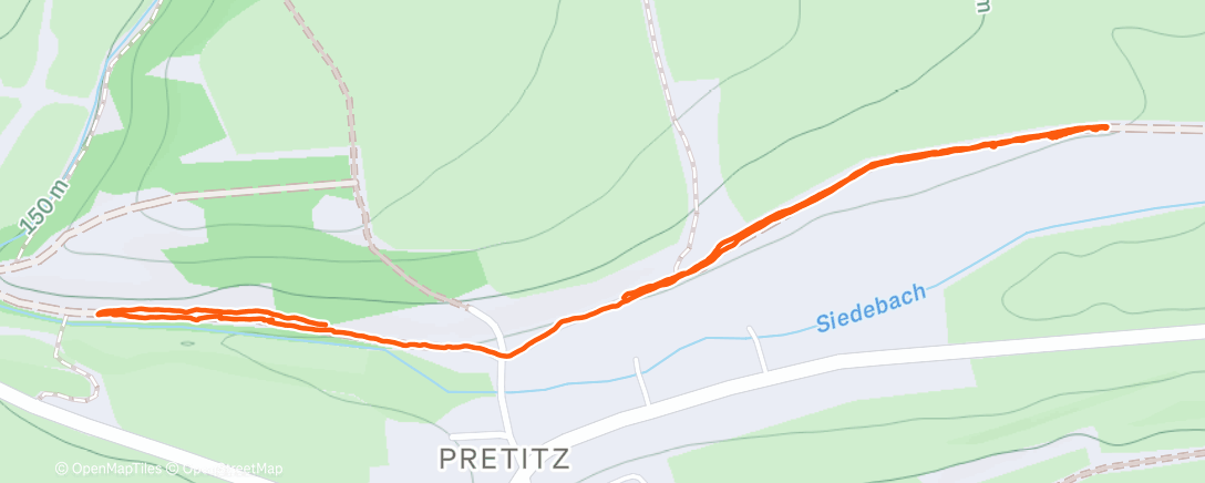 Карта физической активности (Spaziergang am Nachmittag)