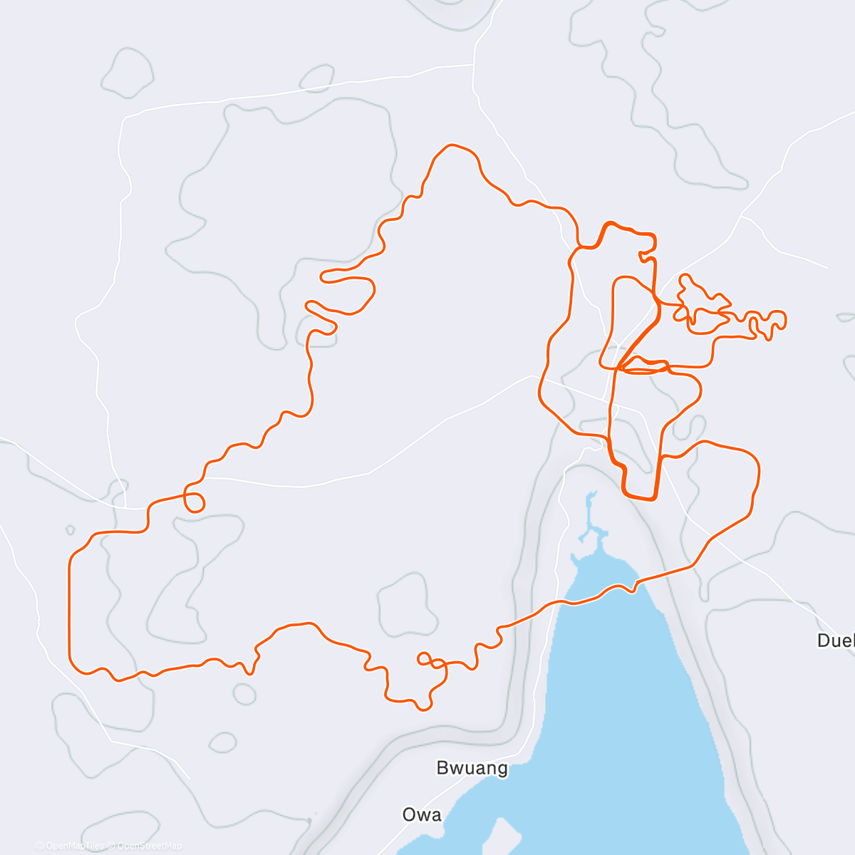 Mappa dell'attività 4. Zwift - TTT: Zwift Racing League: Redline Rally - Open Shamrock Dev League Division 1 (A) on Neon Shore Loop in Makuri Islands