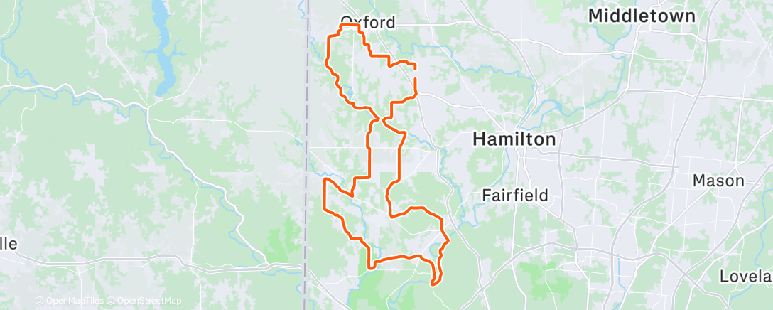 Map of the activity, January 100k