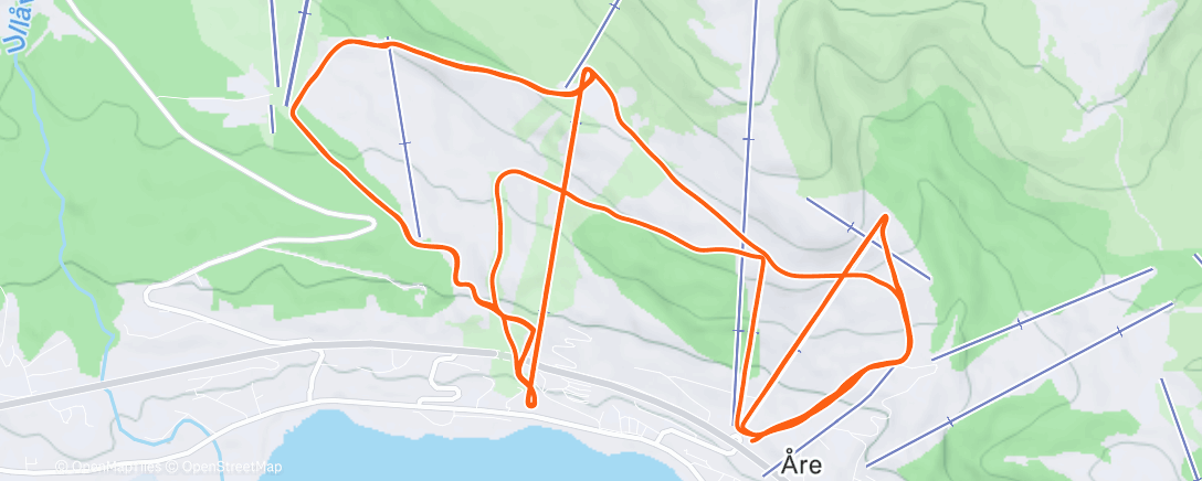 Map of the activity, Morning Alpine Ski