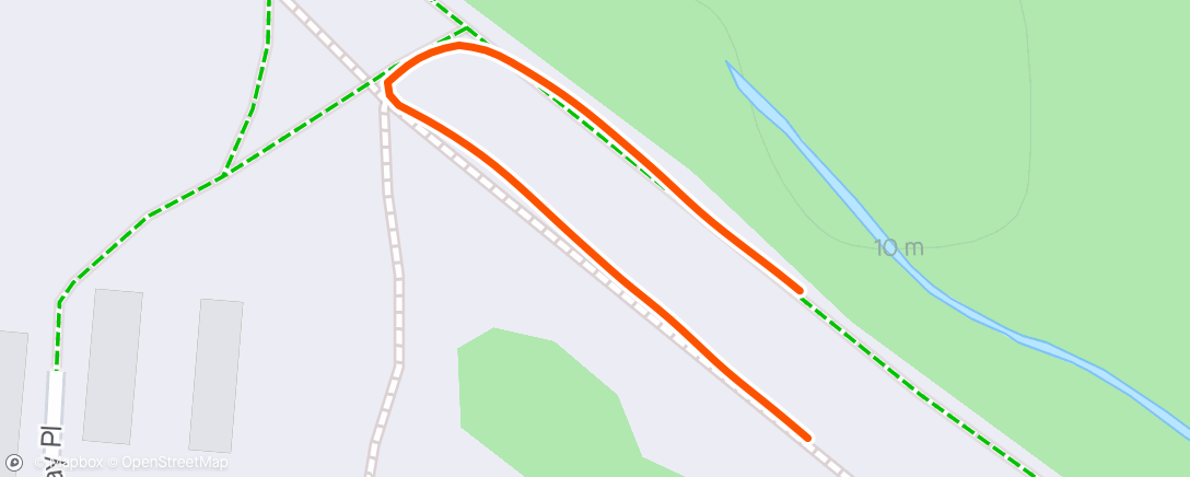 Map of the activity, Perth park run