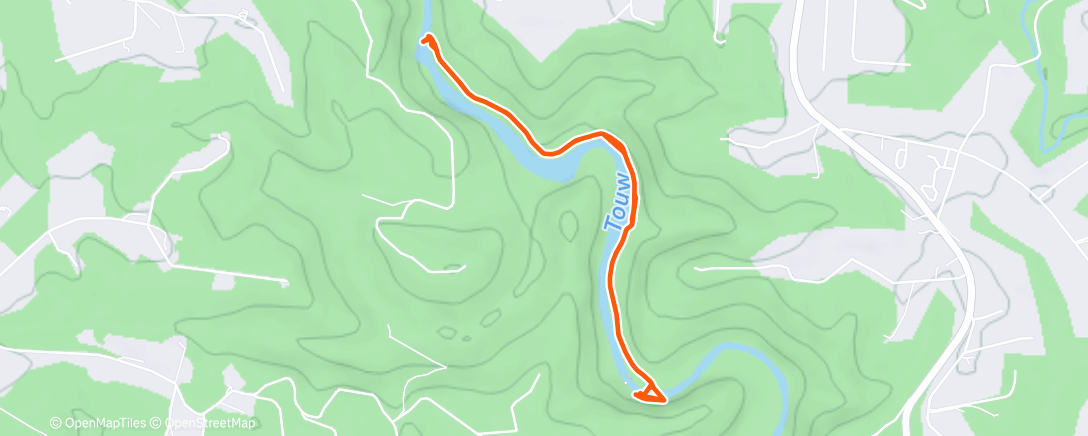 Map of the activity, Morning Hike