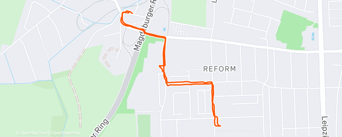 Map of the activity, Spaziergang am Morgen