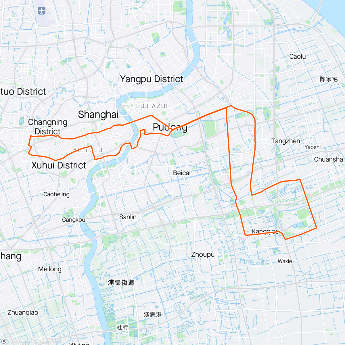 Map of the activity, Disney loop
