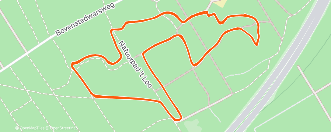 Map of the activity, Mtb wedstrijd 't Loo