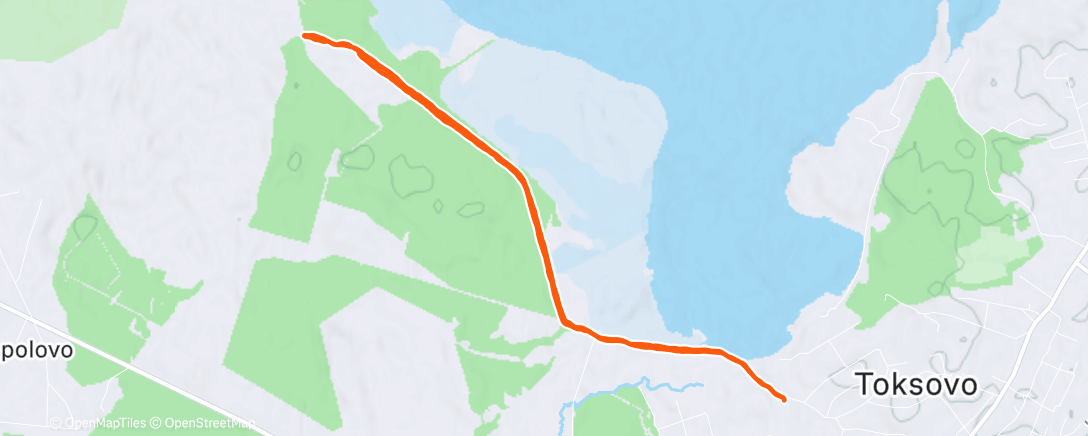 Map of the activity, Дневной забег