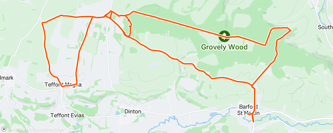 Map of the activity, Afternoon Ride