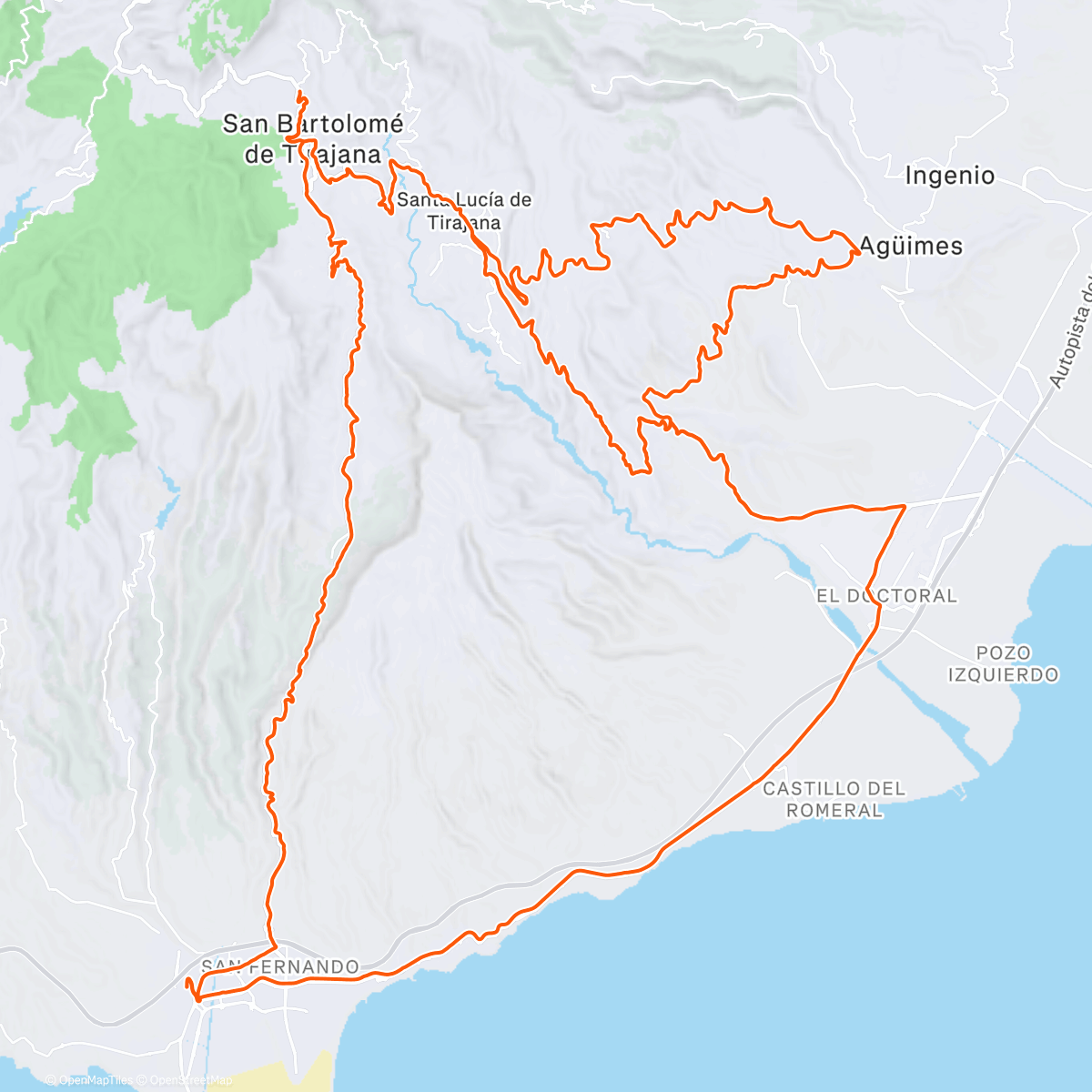 アクティビティ「Gran Canaria #1」の地図