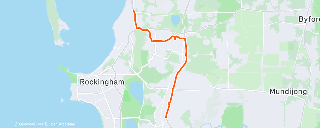 Map of the activity, Morning Ride