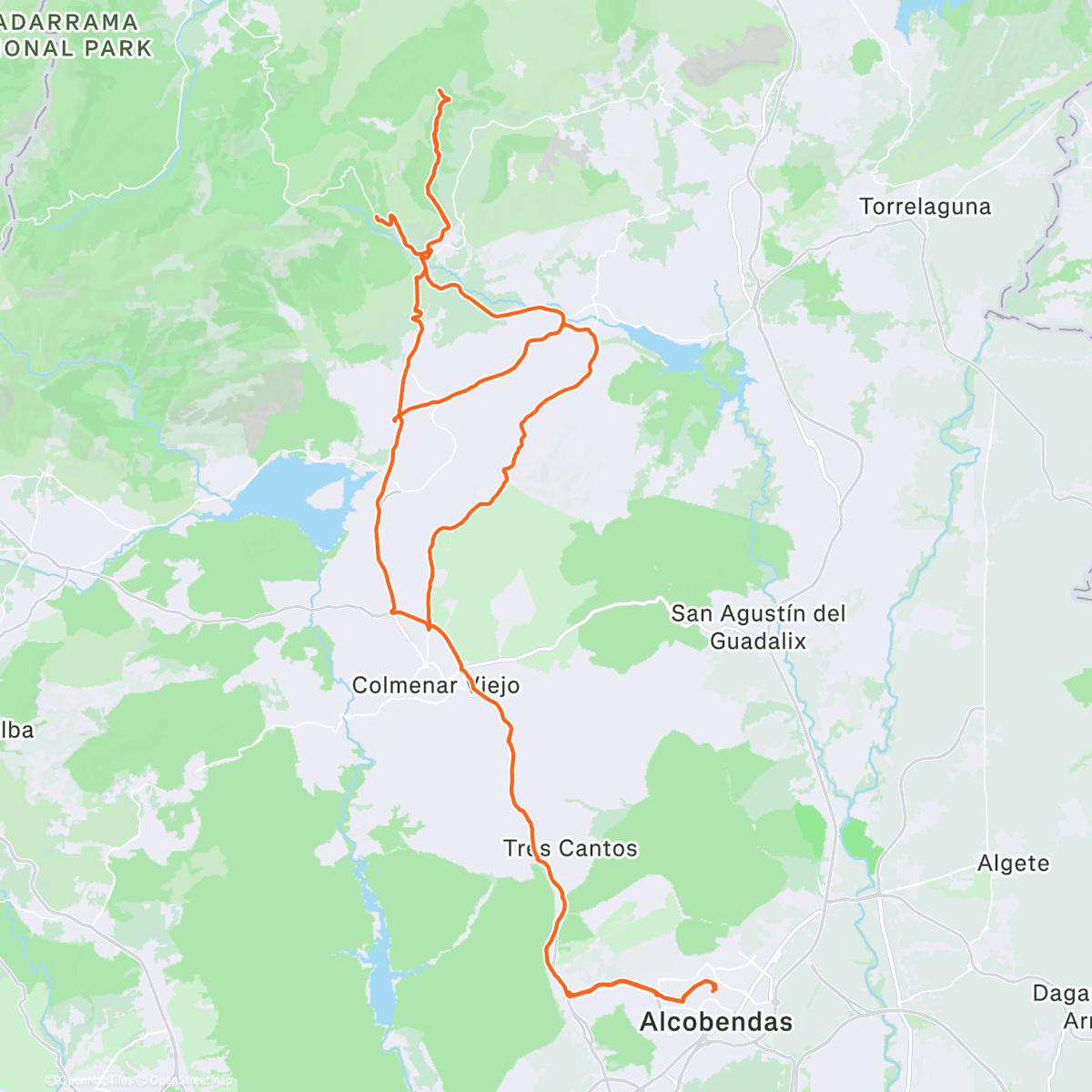 Map of the activity, Morning Ride