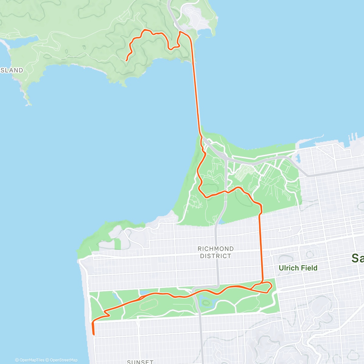 Карта физической активности (Afternoon Ride)