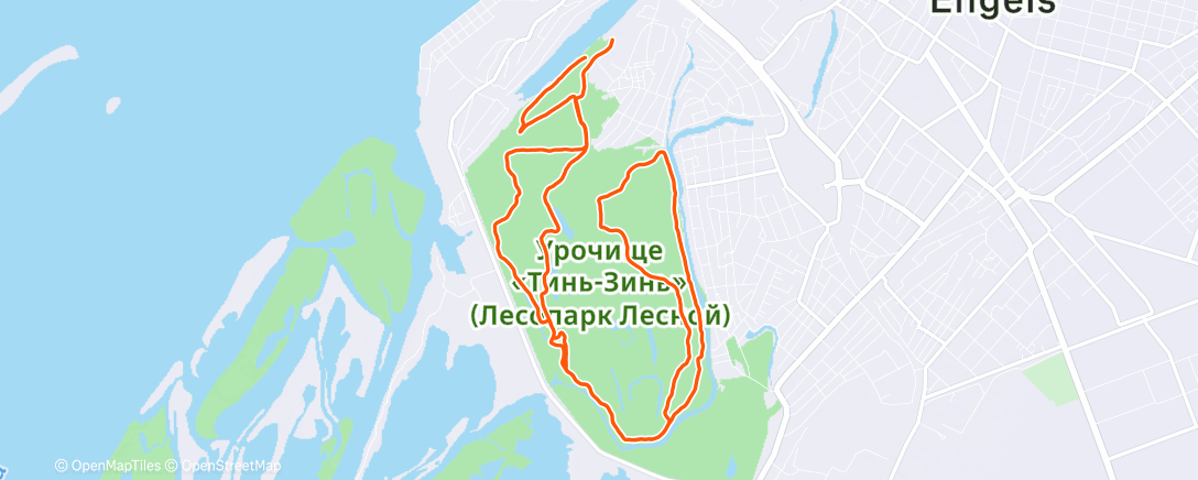 Map of the activity, Трейлраннинг (после обеда)