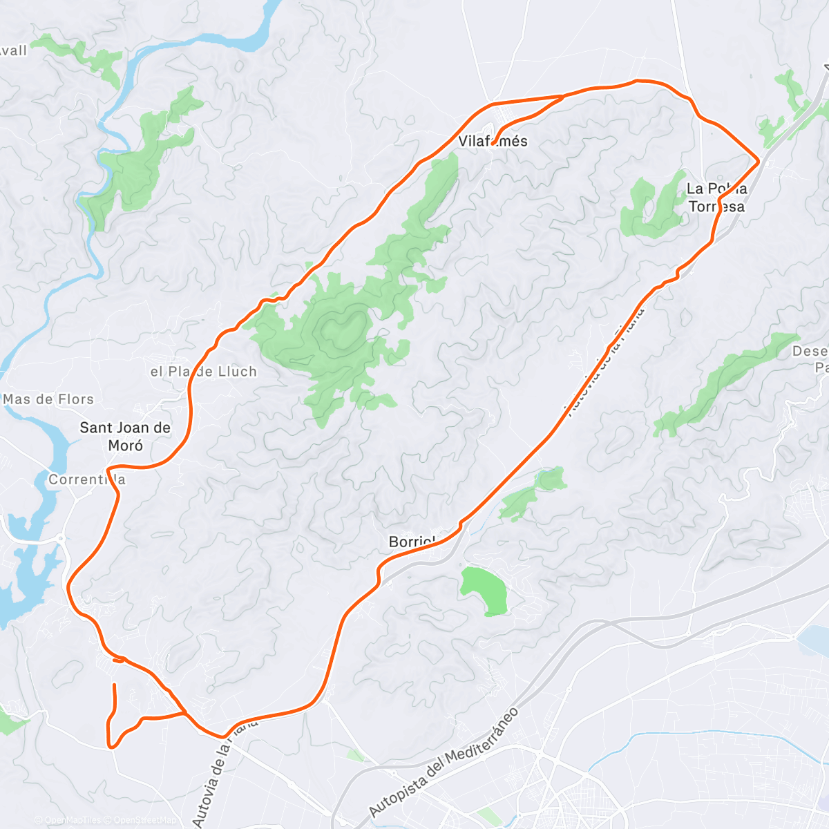 Map of the activity, La volteta ☁️