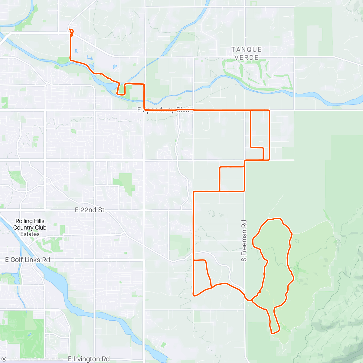 Map of the activity, Gravel Sunday
