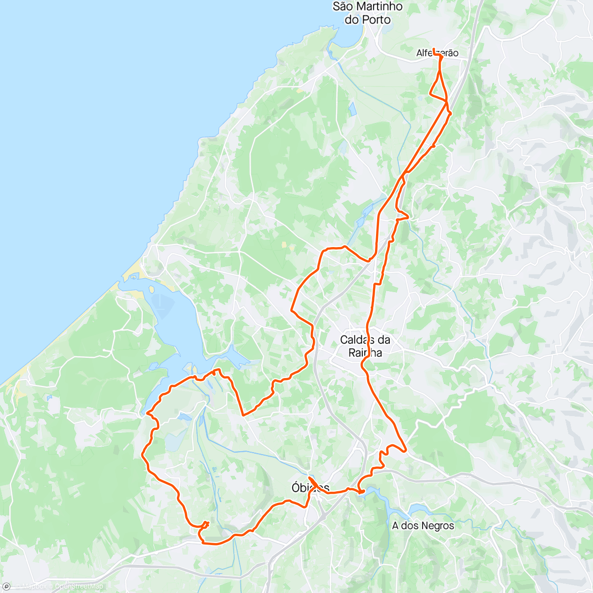 「Volta de bicicleta de montanha matinal, fodassss que calor」活動的地圖