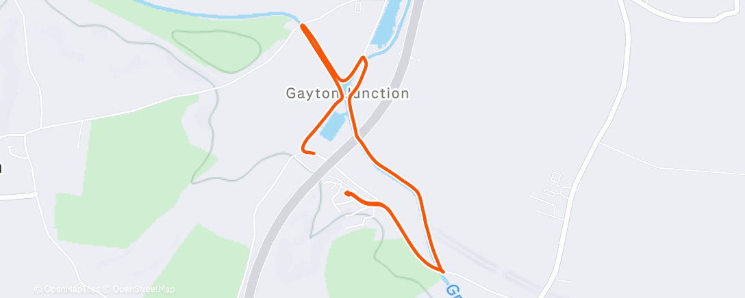 Map of the activity, Morning Walk