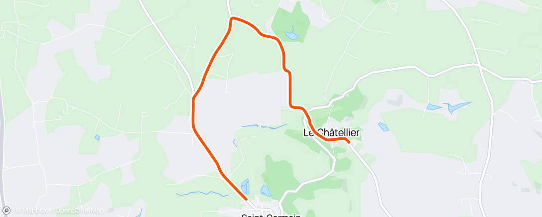 「Tour du couesnon étape 2」活動的地圖
