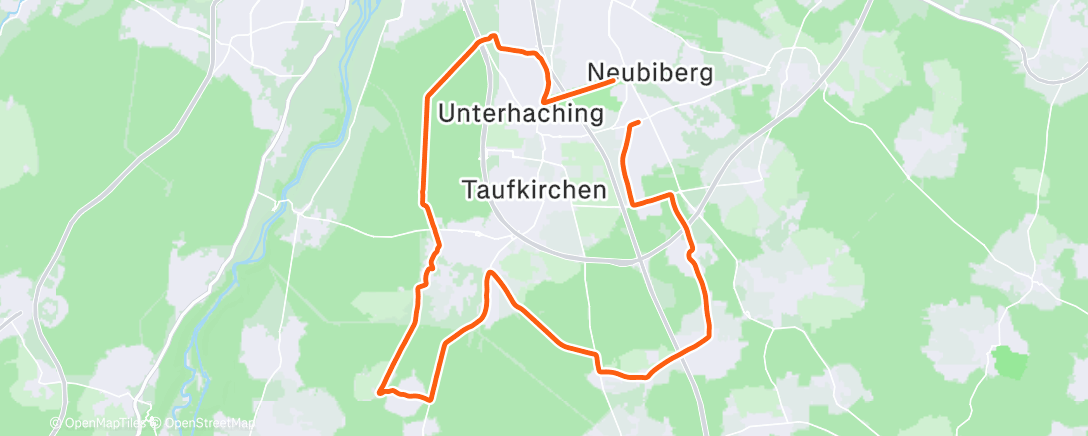 Map of the activity, Lunch Ride