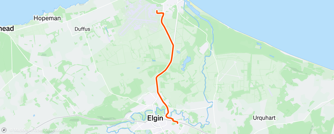 Map of the activity, Morning Ride