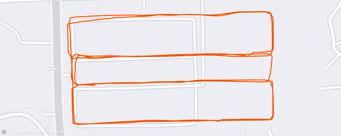 Map of the activity, Evening Run