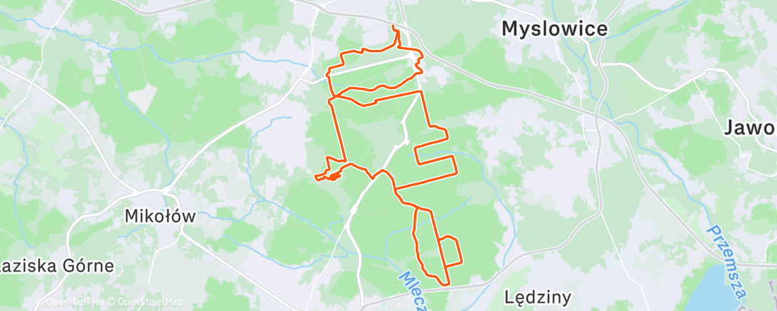 Map of the activity, Lunch Ride