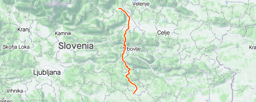 Map of the activity, žafrani Ride