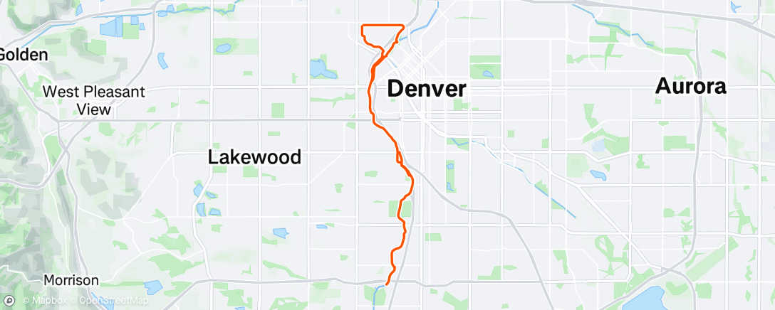 Map of the activity, Afternoon Ride