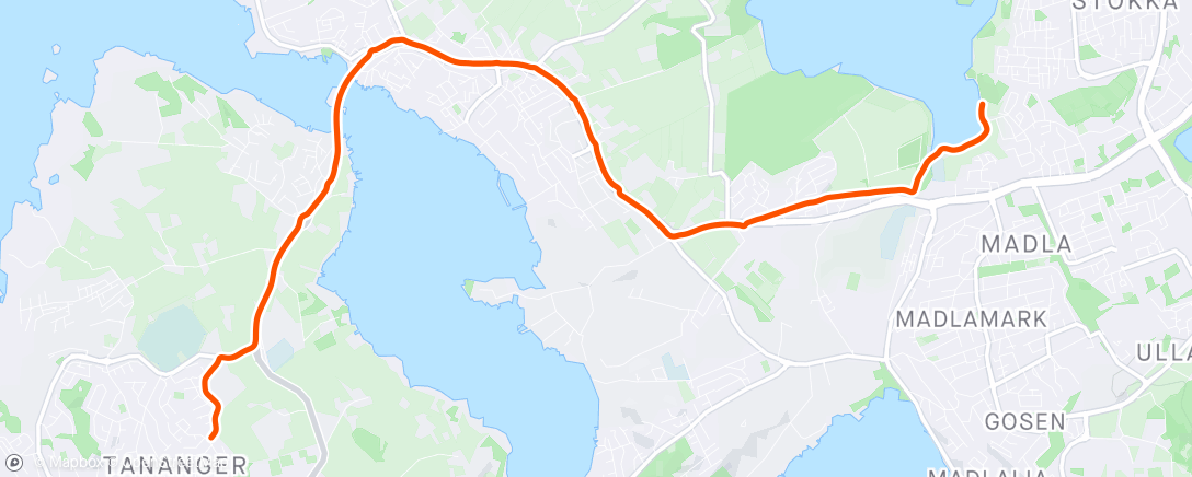 Map of the activity, Te Siddisløpet