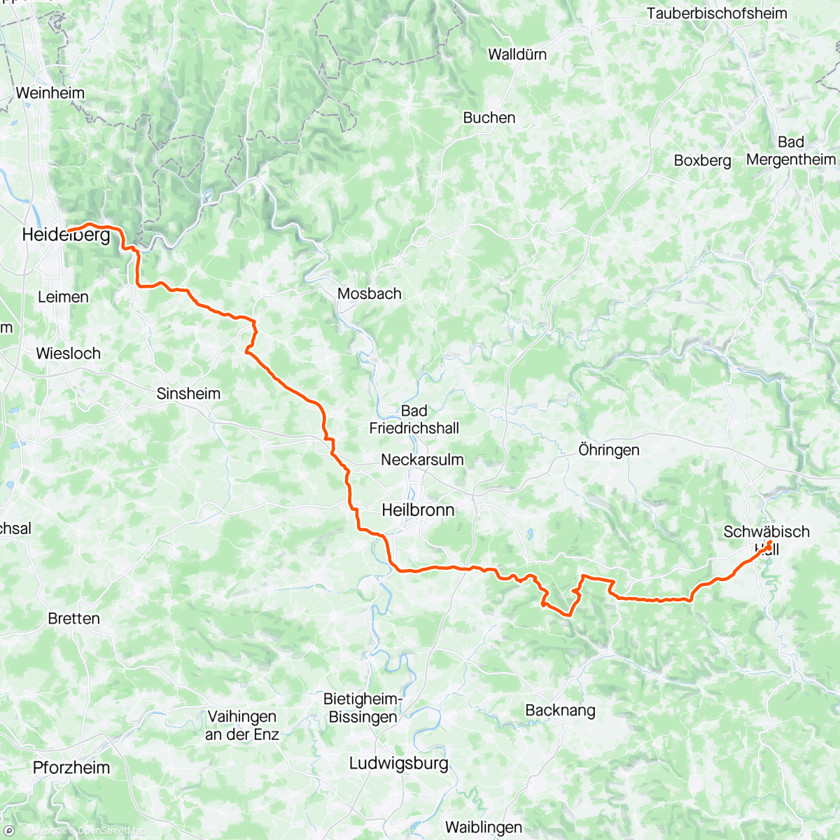 Map of the activity, RSV Frühlingstour 2 (on 34 Ring all day)