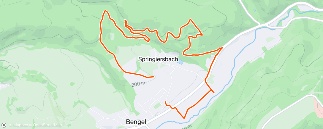 Map of the activity, Lauf am Morgen mit Hund oder...