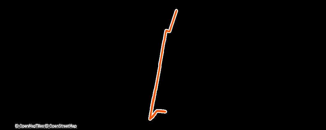 Map of the activity, Lauf am Nachmittag