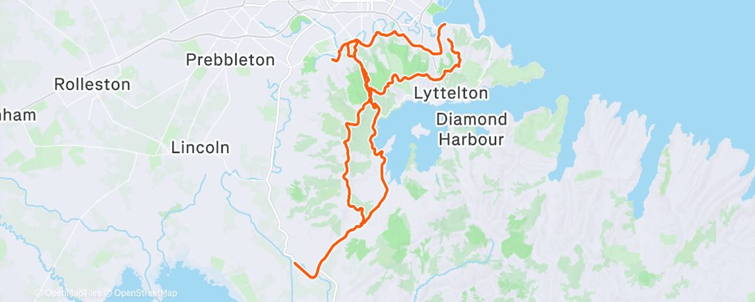 Carte de l'activité Cycling