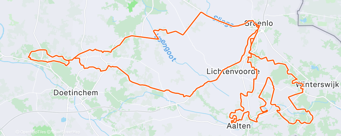 Map of the activity, GP Groenlo