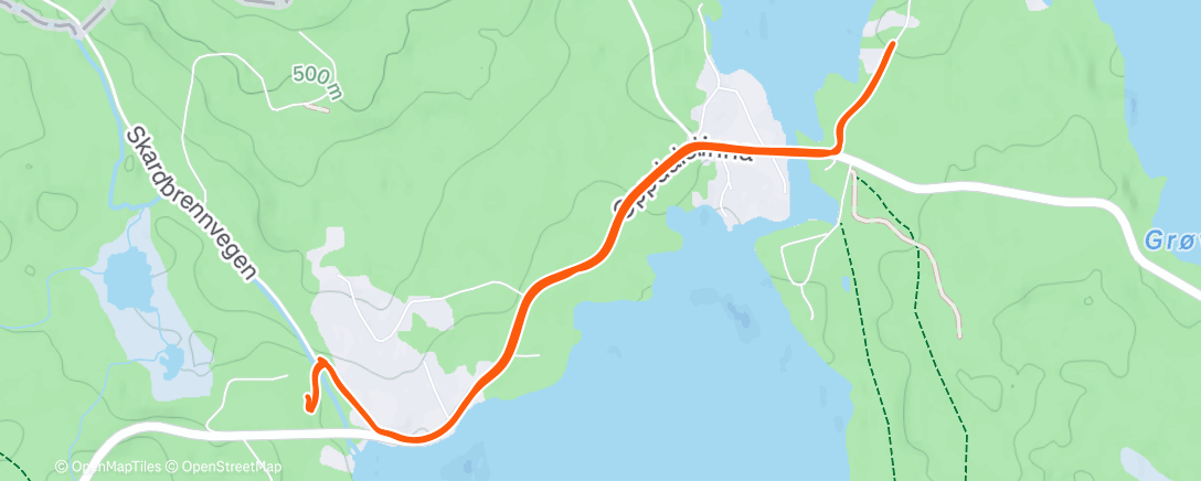 Map of the activity, Lunch Walk