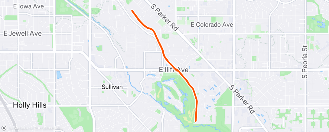 Map of the activity, Evening Walk