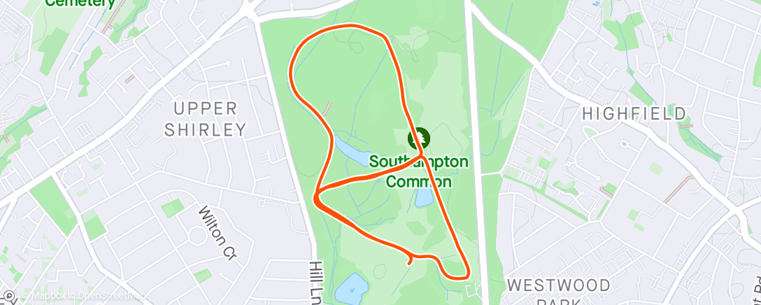 Map of the activity, Morning parkRun #348